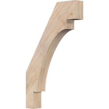 Ekena Millwork 3 1/2"W x 20"D x 32"H Merced Smooth Knee Brace, Douglas Fir BRC04X20X32MRC00SDF